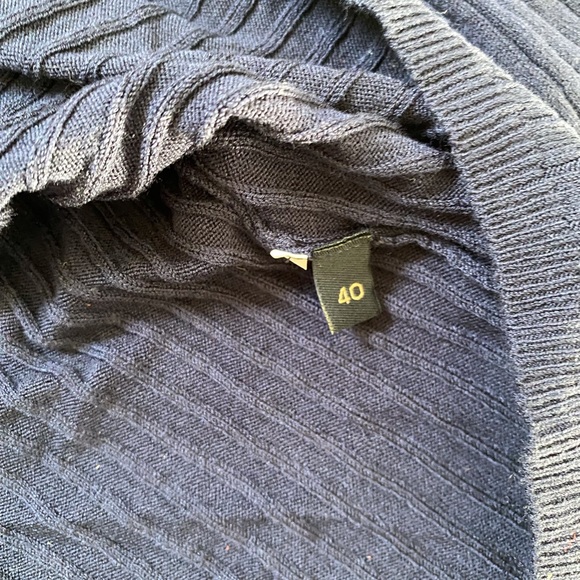 Like New Piazza Sempione Navy Button Down Cardigan - Picture 3 of 4